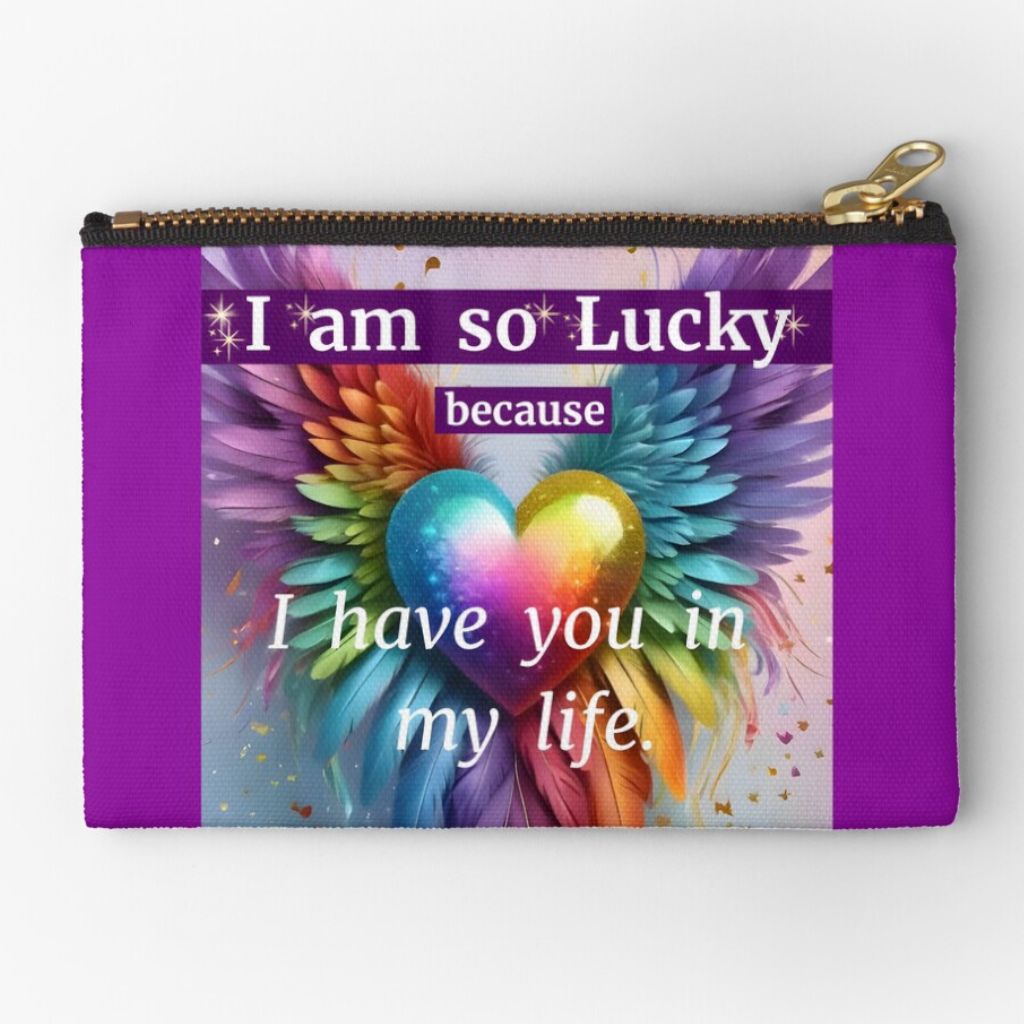 valentine's day gift love zipper pouch