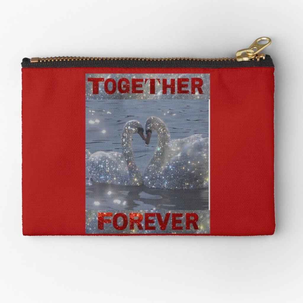 ROMANTIC LOVE GIFT ZIPPER POUCH WITH LOVE MESSAGE PRINTED