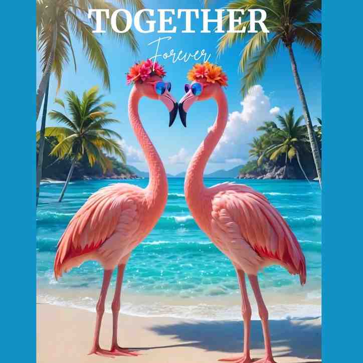 love bird canvas as love gift