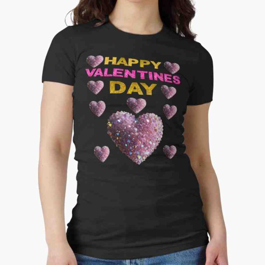 HAPPY VALENTINE'S DAY CUTE LOVE GIFTS Fitted T-Shirt
