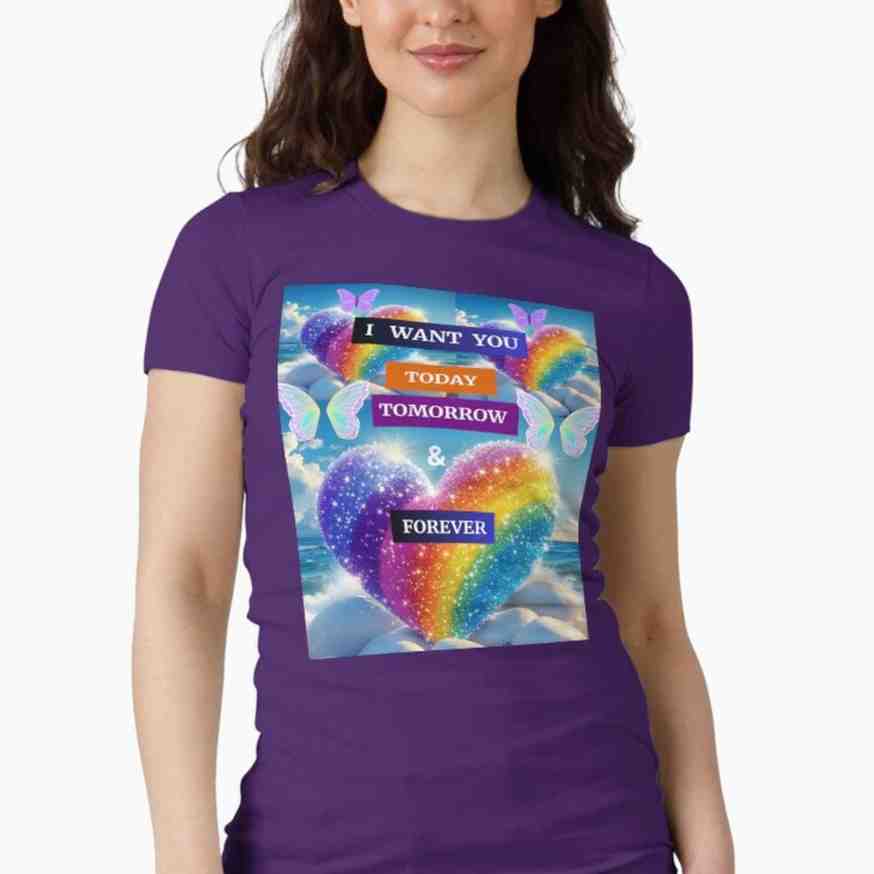 HAPPY VALENTINE'S DAY GIFT FITTED T-SHIRT