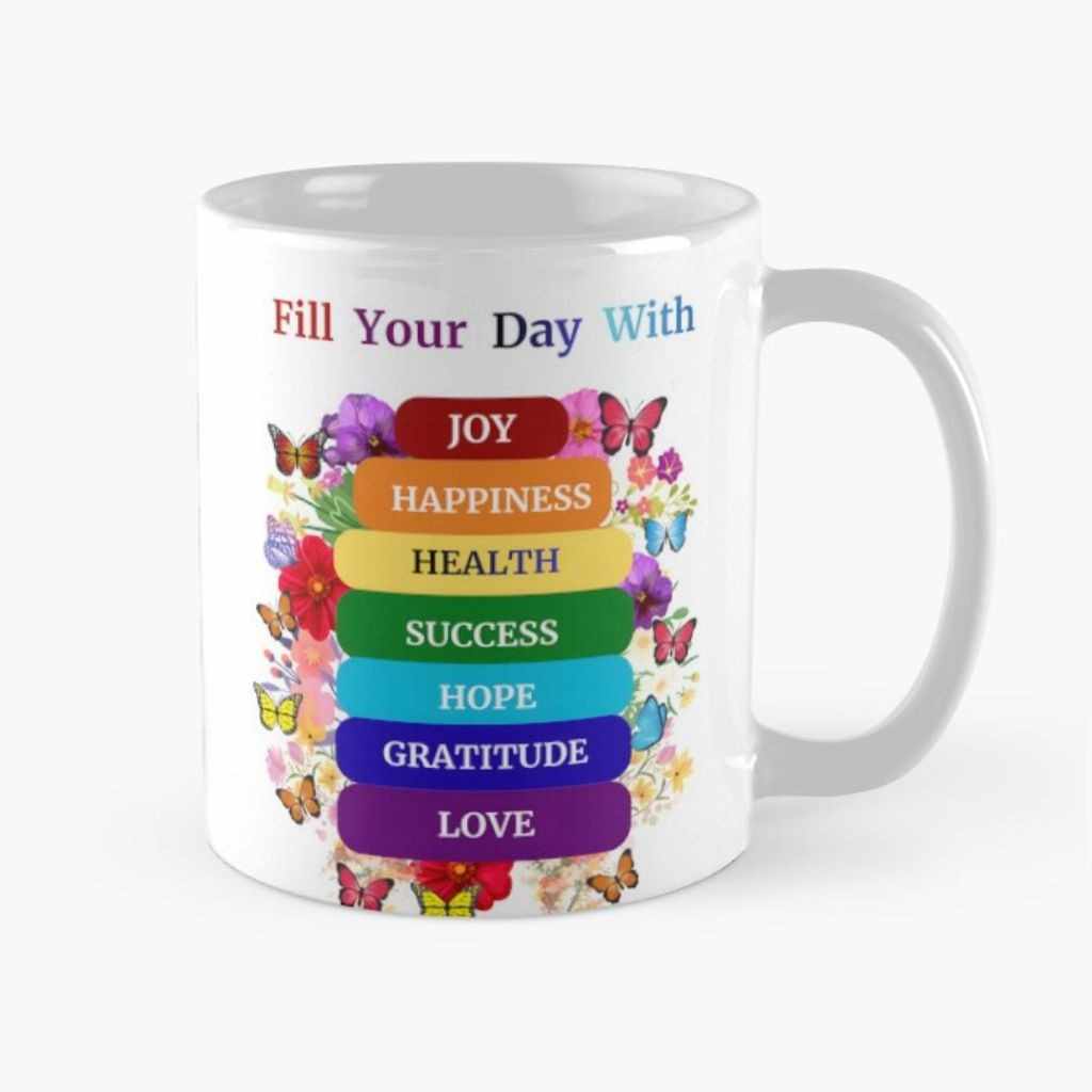 POSITIVE AFFIRMATIONS MUG,POSITIVE WORDS QUOTED MUG TO ATTRACT POSITIVITY