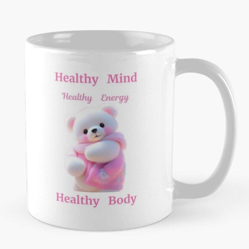 HEALTHY MIND HEALTHY ENERGY HEALTHY BODY QUOTED MUG TO ATTRACT GOOD HEALTH
