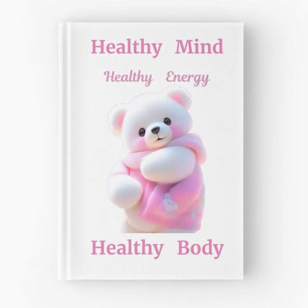 HEALTHY MIND HEALTHY ENERGY HEALTHY BODY QUOTED HARD COVER JOURNAL TO ATTRACT GOOD HEALTH