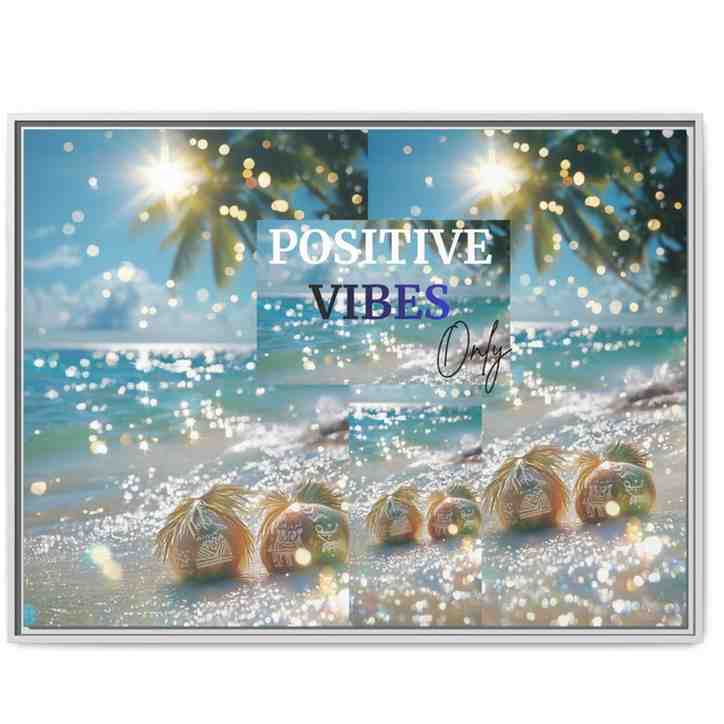 positive vibes canvas to attract positivity in your home & space
